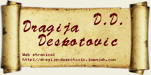 Dragija Despotović vizit kartica